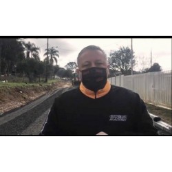 Giovani Marcon acompanha obras no distrito de Bateias